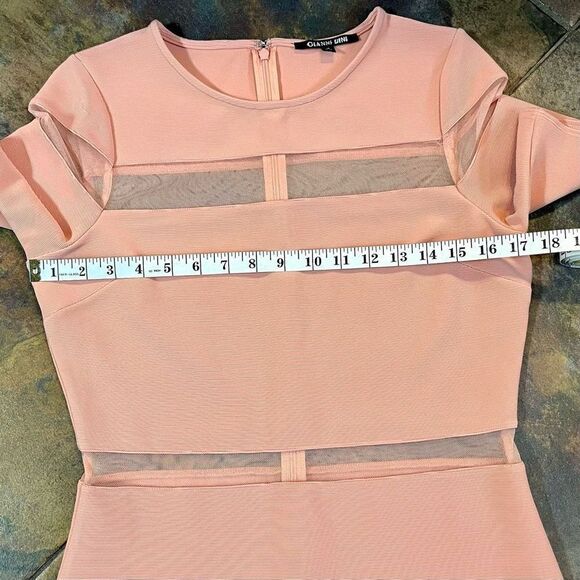 Gianna Bini Jamie Guava Globe Trotter Midi Dress Medium - Picture 7 of 10